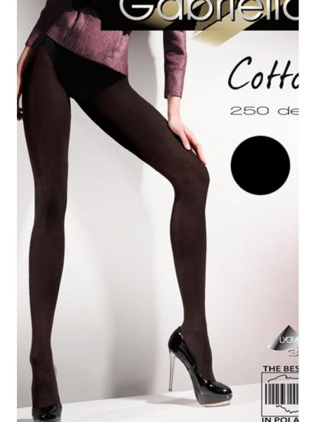 Колготки Gabriella Cotton 250 den Черный Колготки Gabriella Cotton 250 den Черный