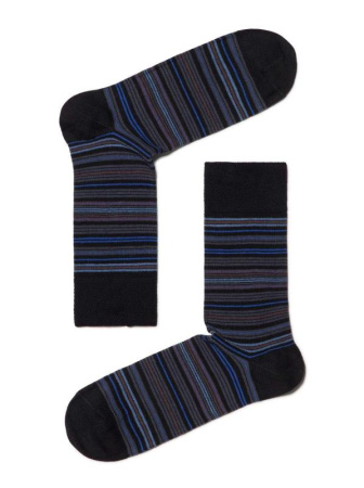 НОСКИ МУЖСКИЕ 14С2122-Д38, р.29, 022 ЧЕРНЫЙ-Я.СИНИЙ