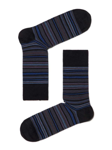НОСКИ МУЖСКИЕ 14С2122-Д38, р.29, 022 ЧЕРНЫЙ-Я.СИНИЙ