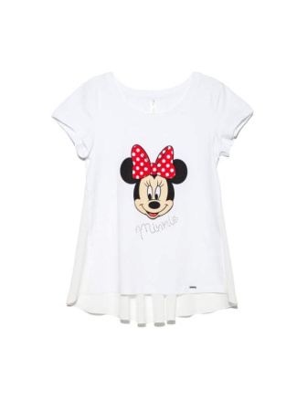 Ультрамодная футболка с мерцающими стразами Disney LD 946 || Джемпер жін. CE DISNEY LD 946, р.170-88, ice white