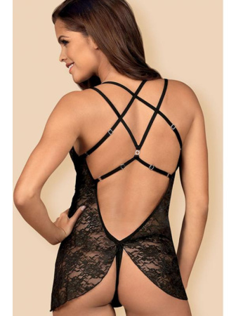 Комплект Obsessive 860-BAB-1 babydoll Черный || Комплект Obsessive 860-BAB-1 babydoll Черный