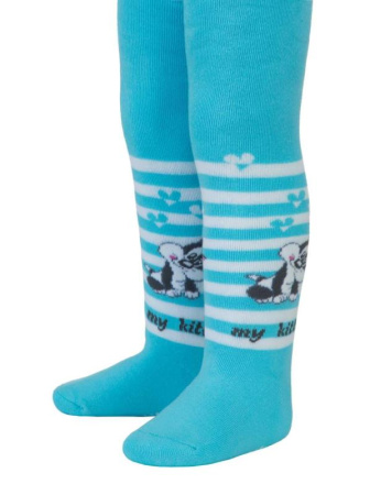 Колготки детские Conte Kids SOF-TIKI 7С-38СП, р.62-74, 390 бірюза