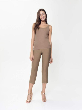 Фактурный топ с эффектом &quot;ощущение шелка&quot; LD 932 || Джемпер жін. CE LD 932, р.170-84, latte