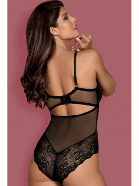 Боди Obsessive Amallie Черный