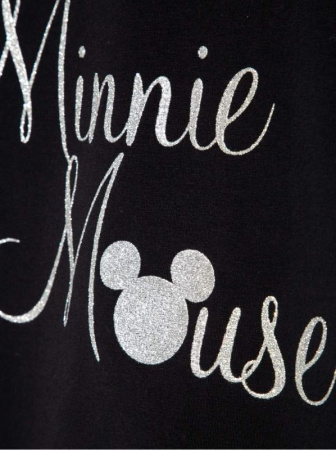 Хлопковый свитшот с мерцающей надписью Disney LD 949 || Джемпер жін. CE DISNEY LD 949, р.170-84, royal black