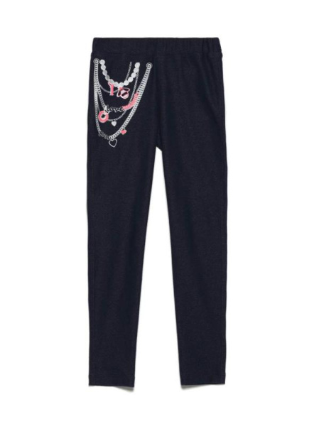 Джеггинсы с оригинальным рисунком &quot;цепочки&quot; PUNK FUN, р.98, 104-52