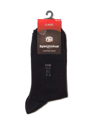 НОСКИ МУЖСКИЕ 14С2122-Д38, р.29, 001 ЧЕРНЫЙ || ШКАРПЕТКИ ЧОЛ 2122 CLASSIC (середньої довжини), р.27, 016 ЧОРНИЙ