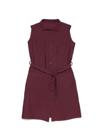 Платье-рубашка без рукавов с легким блеском LPL 915