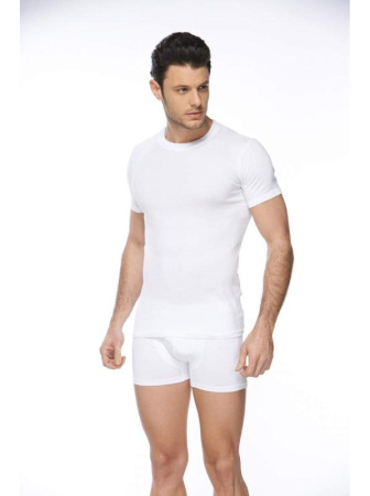 Футболка мужская хлопковая с круглым воротом Sevim Арт: 9008, 2XL, Белый