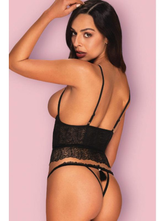 Комплект Obsessive Romanesa corset Черный