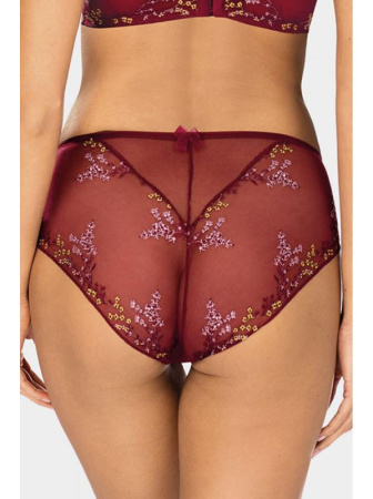 Полные трусики Ewa Bien Sansa C124 Бордо-золотой