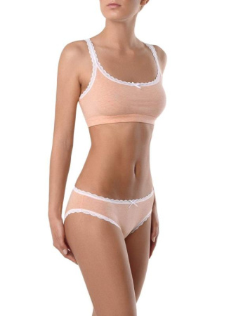 Бюстье VINTAGE LBE 778 || Бюстьє жіноче CE VINTAGE LBE 778, р.170-84, peach-white