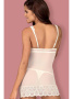 Комплект Obsessive 853-CHE-2 chemise  Экри