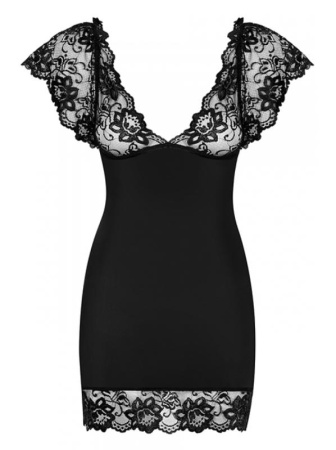 Комплект Obsessive Idillia chemise  Черный