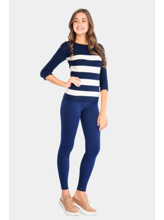 Вязаный джемпер в полоску LDK 014 || ВТЖП Джемпер жін. CONTE ELEGANT LDK014 16С-104СП, р.158,164-88, чорний