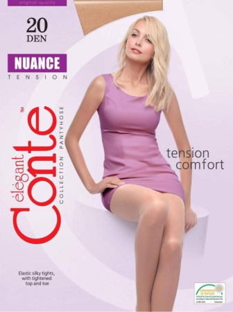 Колготки с шортиками CONTE Nuance 20, 2, bronz(цвет загара)