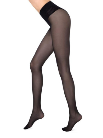 Колготки с корректирующими трусиками для чувствительной кожи STYLE 40 Lycra, р.2, Nero