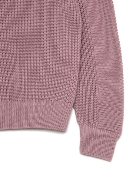 Свитер фактурного вязания из итальянской пряжи с хлопком LDK 078