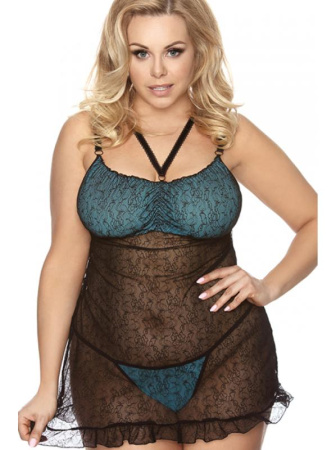 Комплект Anais Tamara Черно-бирюзовый