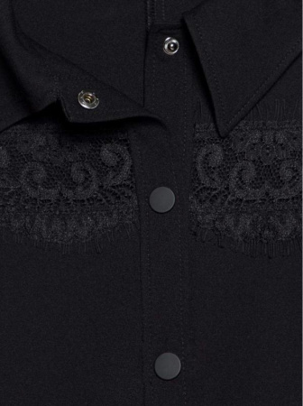 Платье приталенного силуэта с фактурным кружевом LPL 1038 || Плаття жін. CE LPL 1038, р.164-84-90, black