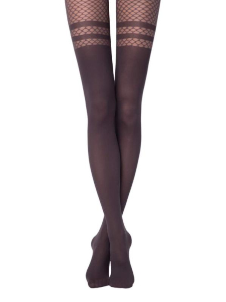 Колготки в крупную сетку с имитацией гольфинов IMPULSE Lycra Колготки в крупную сетку с имитацией гольфинов IMPULSE Lycra