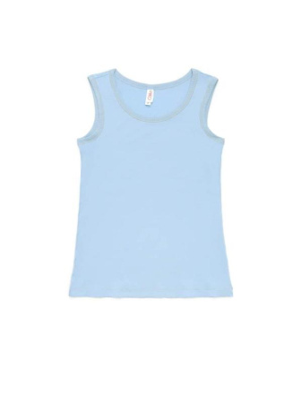 Топ из модала с мерцающей окантовкой LD 712 || ВТЖ Джемпер жін. CE LD 712, р.170-92, блакитний