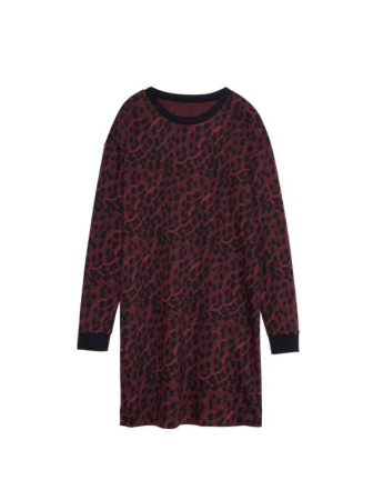 Платье с леопардовым рисунком LPL 1045 || Плаття жін. CE LPL 1045, р.170-88-94, bordo leo