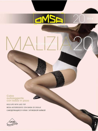 Чулки женские OMSA Malizia 20, 4, nero(чёрный)