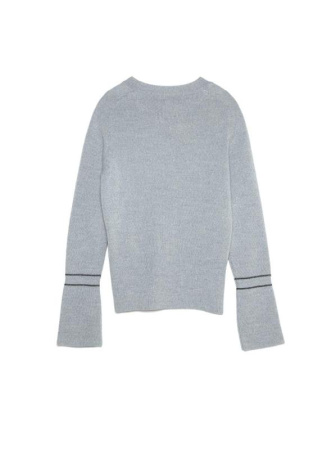 Вязаный джемпер с расклешенными рукавами LDK 059 || Джемпер жін. CE LDK059 18С-211СП, р.170-88, moon grey