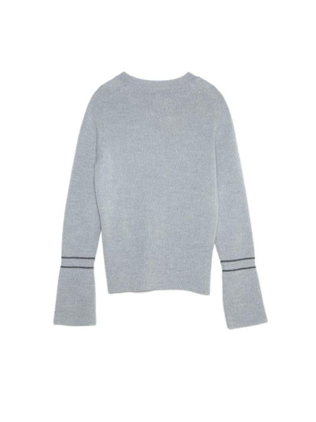 Вязаный джемпер с расклешенными рукавами LDK 059