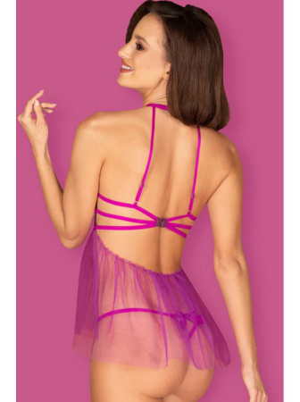 Комплект Obsessive Delishya babydoll  Фиолетовый || Комплект Obsessive Delishya babydoll  Фиолетовый