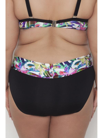 Плавки - Полные трусики Samanta Hawaii B400 Черный с рисунком