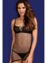 Комплект Obsessive Rebella chemise Черный