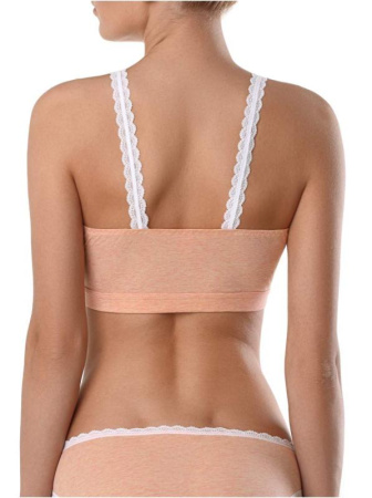 Бюстье VINTAGE LBE 778 || Бюстьє жіноче CE VINTAGE LBE 778, р.170-84, peach-white