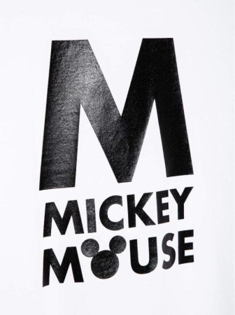 Стильная хлопковая футболка с коротким рукавом Disney LD 948 || Джемпер жін. CE DISNEY LD 948, р.170-88, ice white