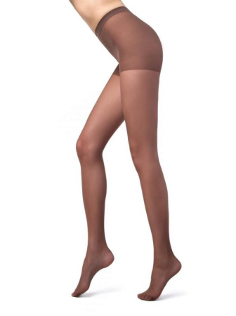 Матовые колготки с эффектом пудры ultimate matt IDEAL 20 Lycra, р.4, Mocca