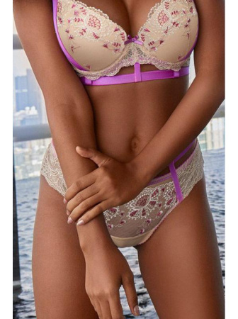 Бразилианки Kinga Pink B-738/3 Телесно-розовый