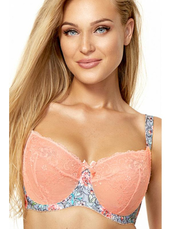 Бюстгальтер с мягкой чашкой Kinga Lea SC-656 Небесно-коралловый