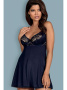 Комплект Obsessive Drimera babydoll Темно-синий