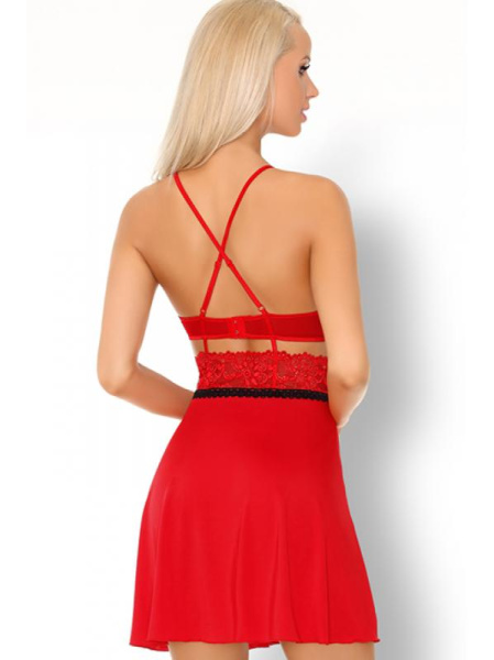 Комплект LivCo Corsetti Maurena Красно-черный