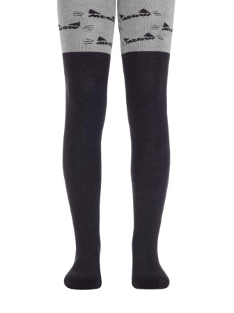 Колготки дитячі Conte Kids SOF-TIKI 7С-38СП, р. 140-146 (22), 532 сірий-чорний