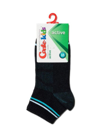 Шкарпетки дит. CK ACTIVE (короткі) 13С-34СП, р.18, 508 чорний-бірюза