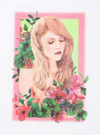 Белая хлопковая футболка с принтом &quot;Pretty girl&quot; LD 1116 || Джемпер жін. CE LD 1116, р.170-84, white