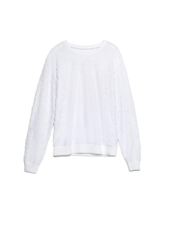 Ультрамягкий свитшот из фактурного трикотажа LD 1050 || Джемпер жін. CE LD 1050, р.170-96, white