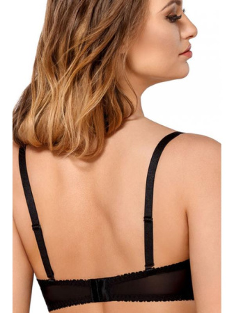 Бюстгальтер push up Kinga Addicted PU-554 Черный в цветочек