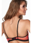 Бюстгальтер push up Kinga Volcano PU-585 Малиново-апельсиновый с черным || Бюстгальтер push up Kinga Volcano PU-585 Малиново-апельсиновый с черным