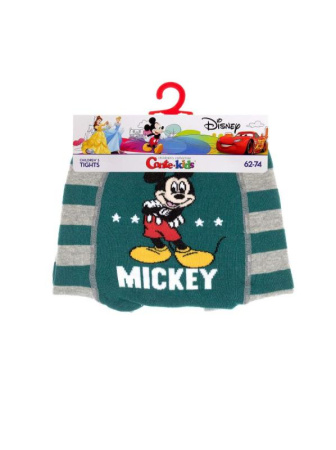 Колготки детские Conte Kids DISNEY 17С-130СПМ, р.62-74, 456 темно-бірюзовий-сірий || Колготки дитячі Conte Kids DISNEY 17С-130СПМ, р. 62-74, 456 темно-бірюзовий-сірий