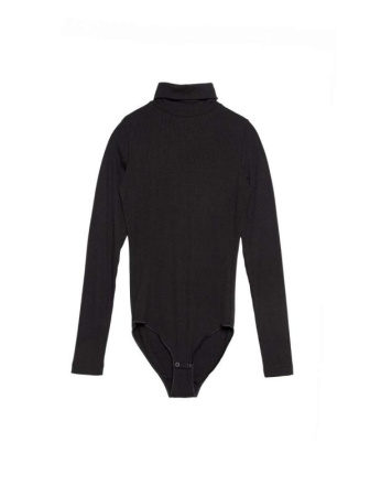 Базовая боди-водолазка из вискозы в рубчик LBD 1154 || Боді жін. CE LBD 1154, р.170-84-90, black Базовая боди-водолазка из вискозы в рубчик LBD 1154 || Боді жін. CE LBD 1154, р.170-84-90, black
