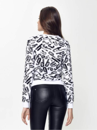 Ультракомфортный хлопковый свитшот LD 894 || Джемпер жін. CE LD 894, р.170-96, black-white logo