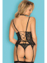 Комплект Obsessive Raquelia corset Черный